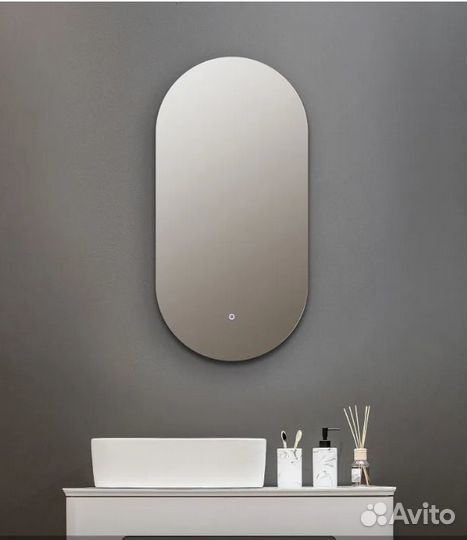 Зеркало капсула с подсветкой