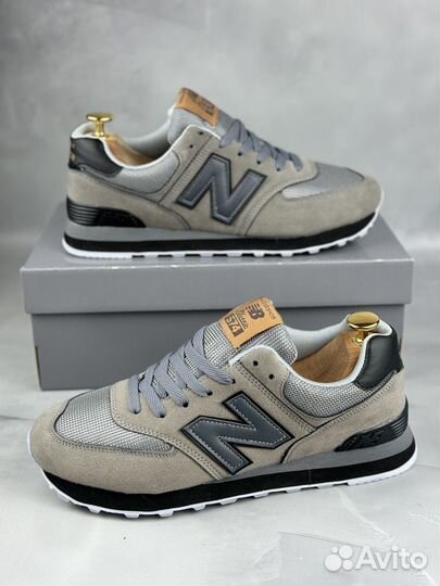 Мужские кроссовки New Balance 574 бежевые