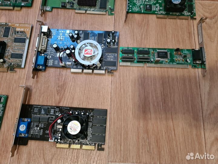 Коллекция видеокарт AGP PCI