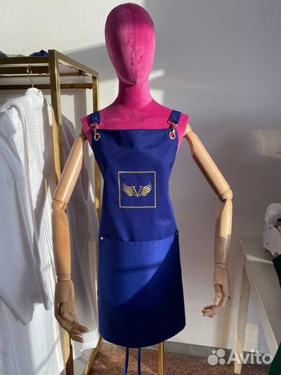Фартук синий для мастера