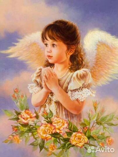 Алмазная мозаика без подрамника 30х40 см