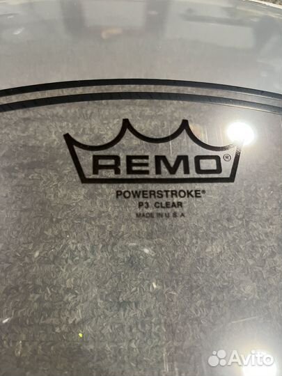 Новый пластик на бас барабан Remo