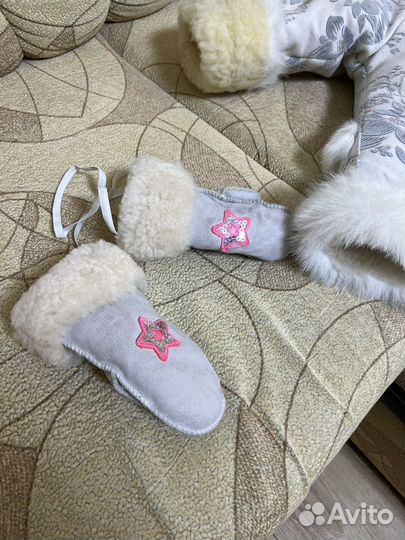 Дубленка на девочку овчина