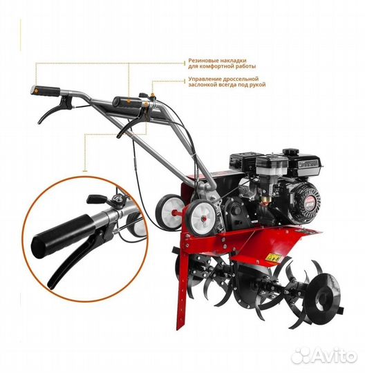 Культиватор бензиновый Зубр мкт-200, 7л.с., 5.15кВ
