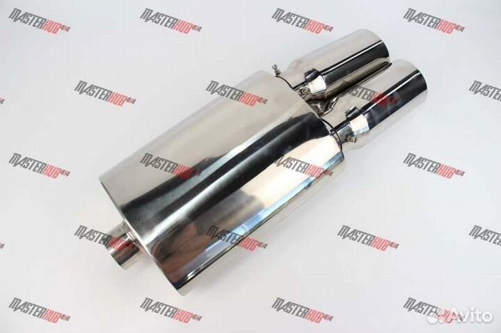 Глушитель прямоточный спортивный 640х240х180 D65