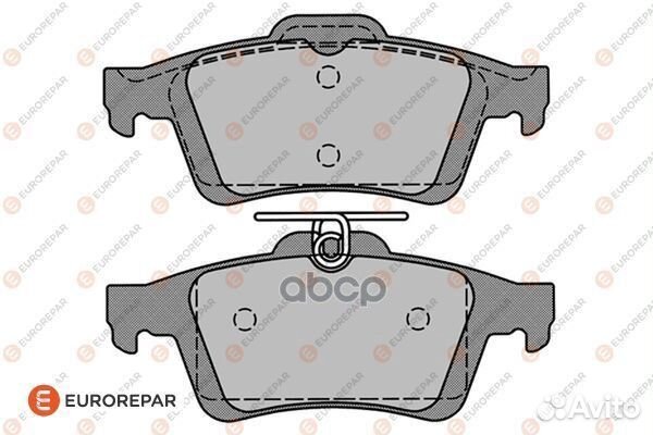 Колодки тормозные зад 1617257980 eurorepar