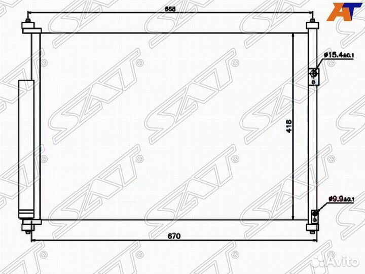 Радиатор охлаждения двигателя ST-SZ83-394-0 Suzuki