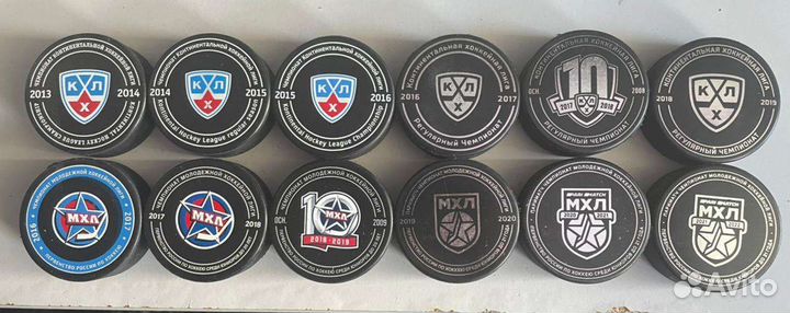 Шайба хоккейная в коллекцию мхл, кхл, Смарт и т.д