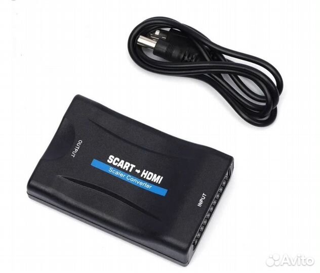 Конвертер c scart на hdmi c блоком питания