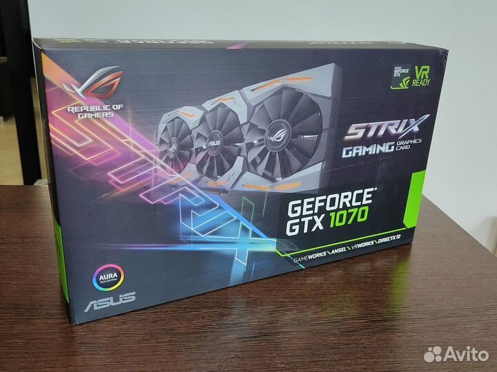 Видеокарта Asus Strix Gtx 1070 8 Gb