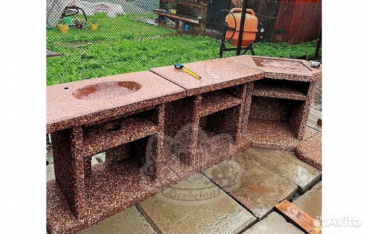 Мангальная зона без печника и раствора