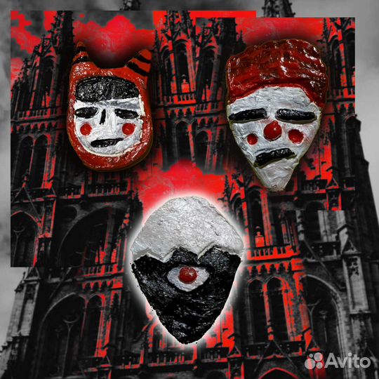 Значки из серии «Красно-серый город», 4,5 и 6