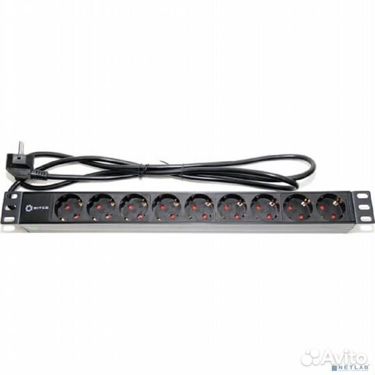 5bites PDU919P-02 Блок розеток 9S / PVC / 1U / 19