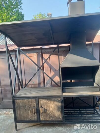 Кованые мангалы с крышей