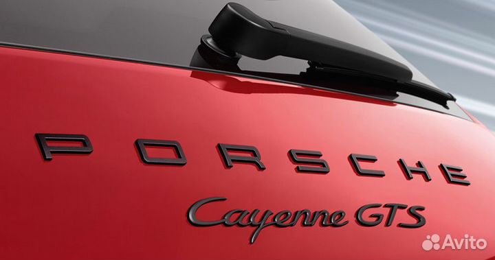 Комплект эмблем антихром Porsche Cayenne GTS