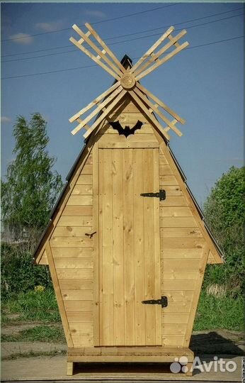 Дачный туалет деревянный с установкой злв 287
