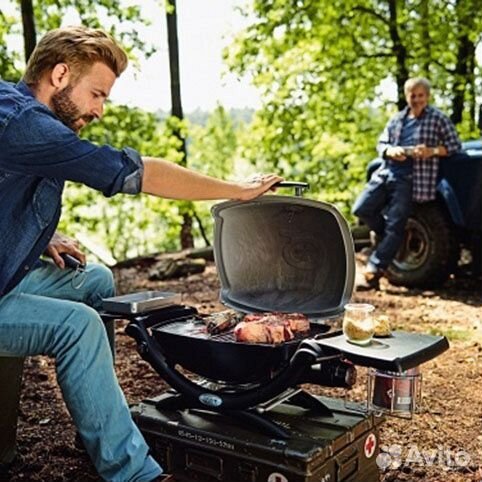 Газовый гриль Weber Q 1200 черный