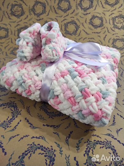 Плед детский плюшевый