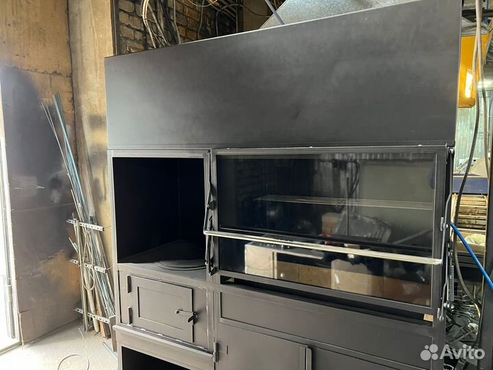 Мангал с Гидрофильтром печь под казан на угле