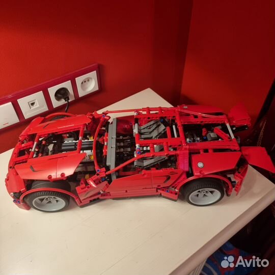 Lego Technic 3333 decool ferrari красный авто