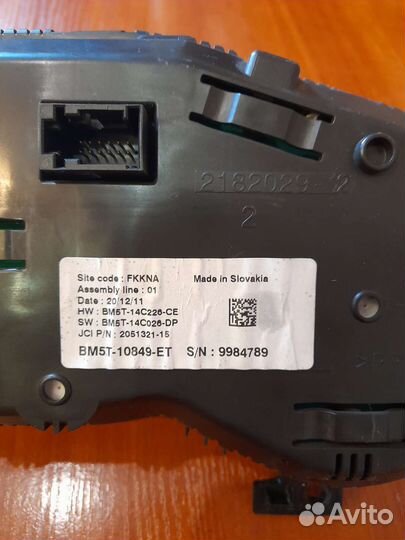 Панель приборов на форд фокус 3