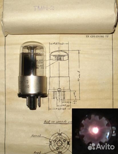 Радиолампа неоновая тмн-2