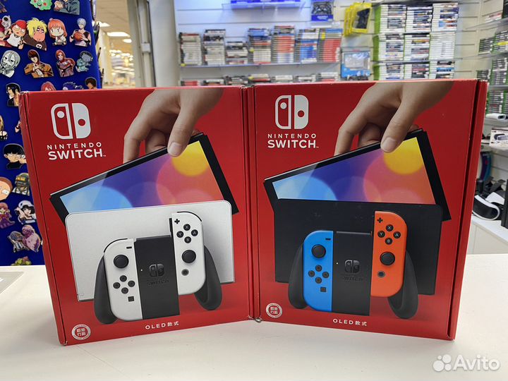 Новый прошитый Switch Oled 128gb hwfly