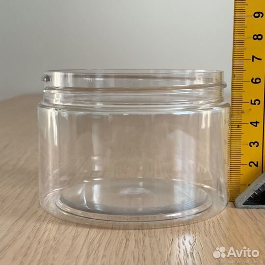 Банка пэт 300 мл в комплекте с золотистой крышкой