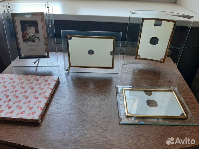 Фоторамки стеклянные, настольные (Цена за все)