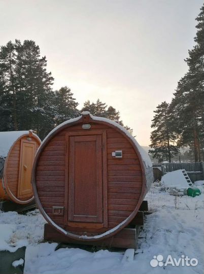 Баня бочка утепленная