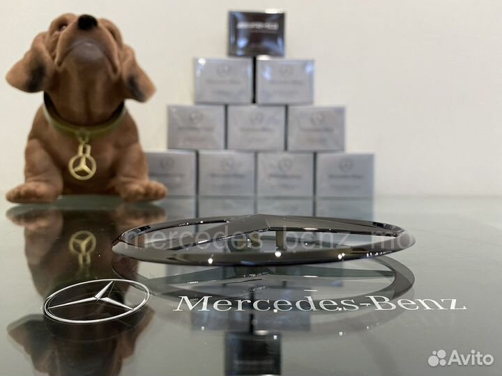 Эмблема звезда Мерседес Бенц на крышку багажника
