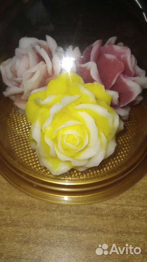 Мыло: три розочки в куполе
