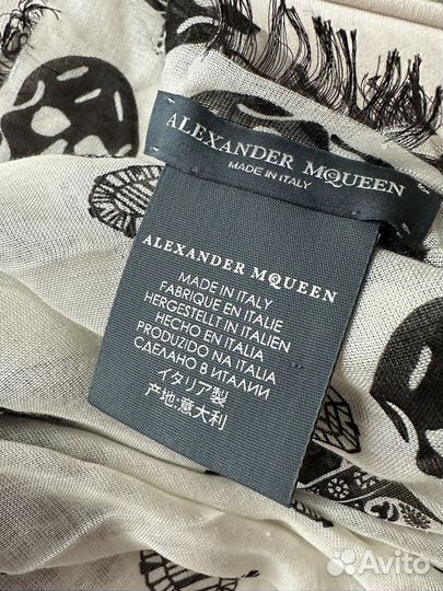 Alexander mcqueen шарф оригинал