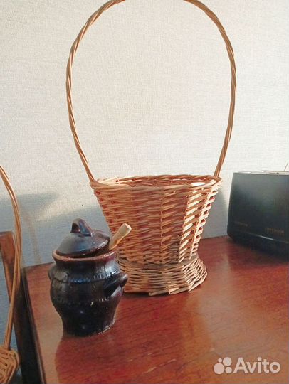 Корзина плетеная большая