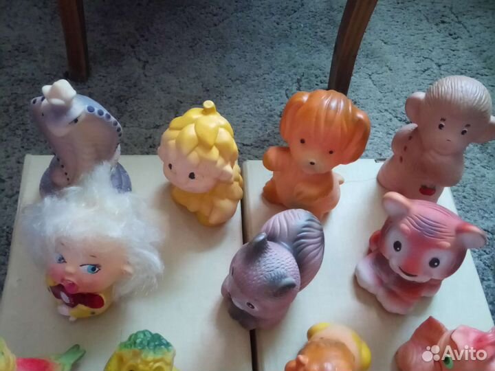 Резиновые игрушки пищалки СССР