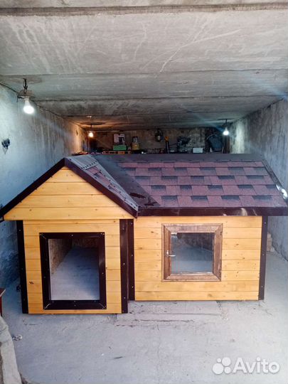 Будка-особняк для крупной собаки