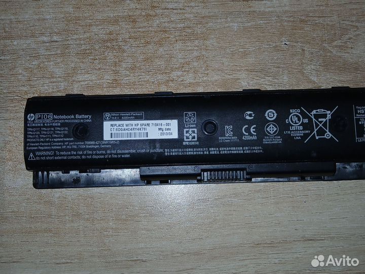 Ноутбук hp pavilion g6