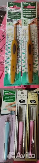 Крючки новые для вязания Tulip