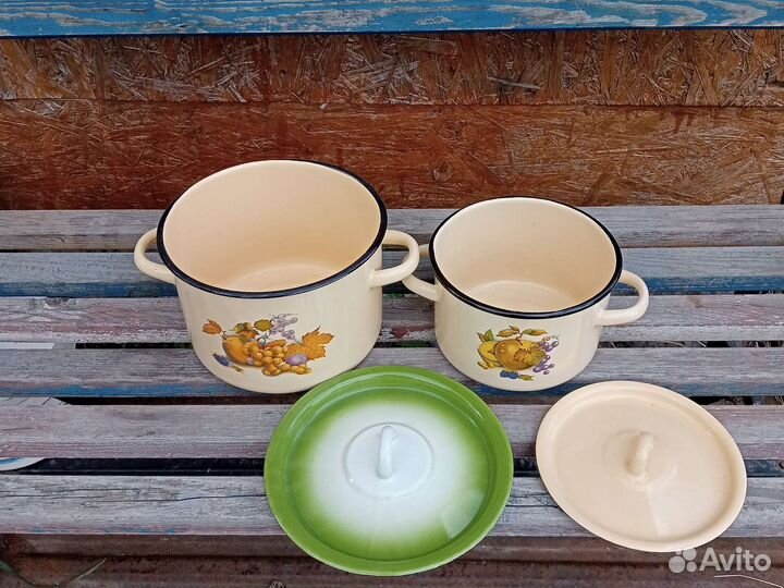 Кострюли эмалированные