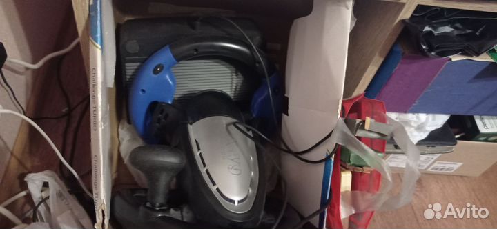 Игровой руль с педалями для пк