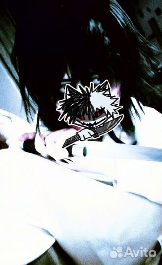 Парик черный с челкой