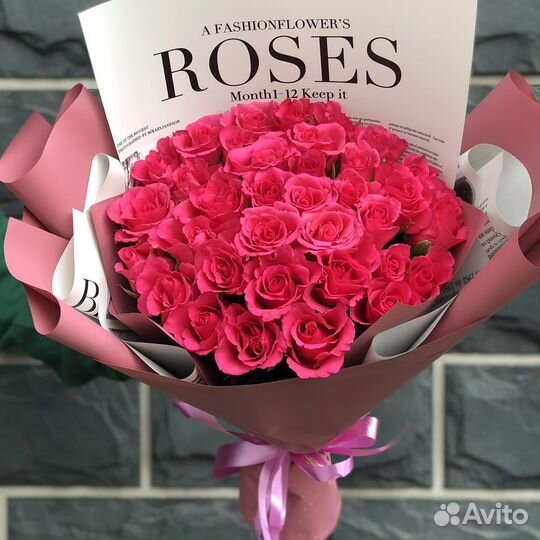 Букет из 35 роз с доставкой в Туле