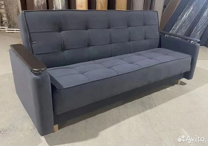 Диван-книжка София серый велюр СПБ