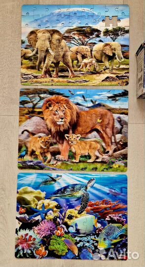 3D Пазл «В мире животных 3 в 1»