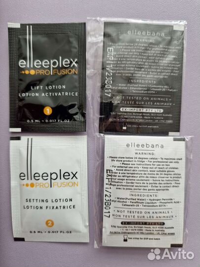 Составы Elleebana Ламинирование ресниц и бровей