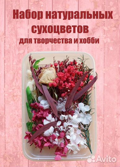 Сухоцветы для творчества/ декора/ эпоксидки/ мыла