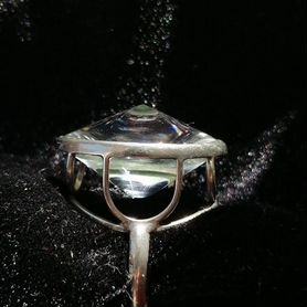 Серебряное кольцо горный хрусталь