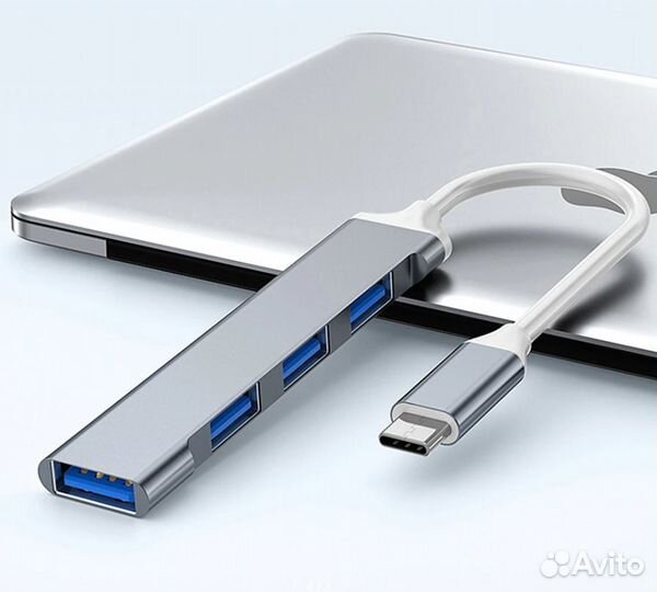 USB хаб для Type-C, разветвитель с 4 USB 3.0/2.0