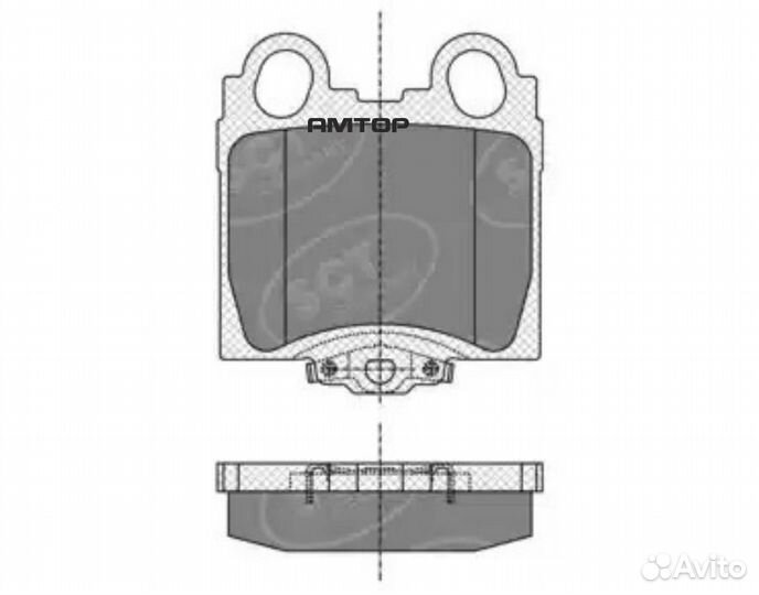 SCT germany SP345PR Колодки тормозные дисковые SCT