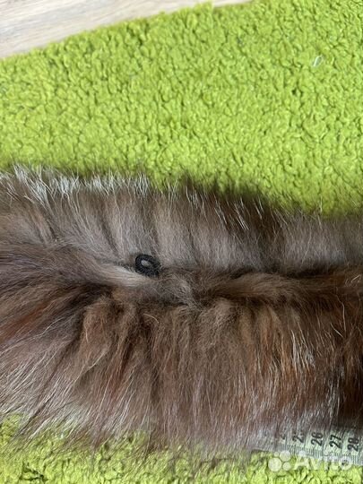 Опушка воротник на капюшон чернобурка